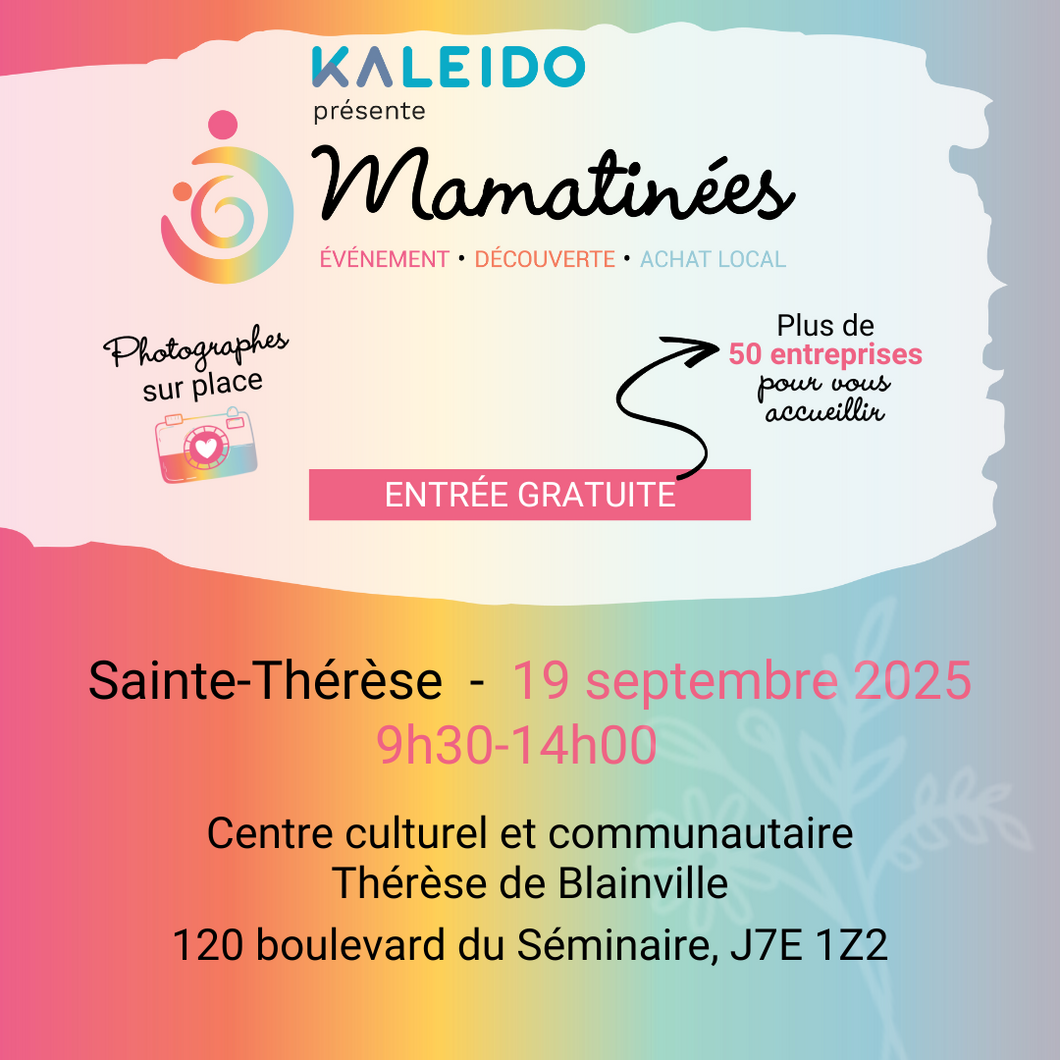 19 septembre 2025 | Sainte-Thérèse | Location d'un kiosque