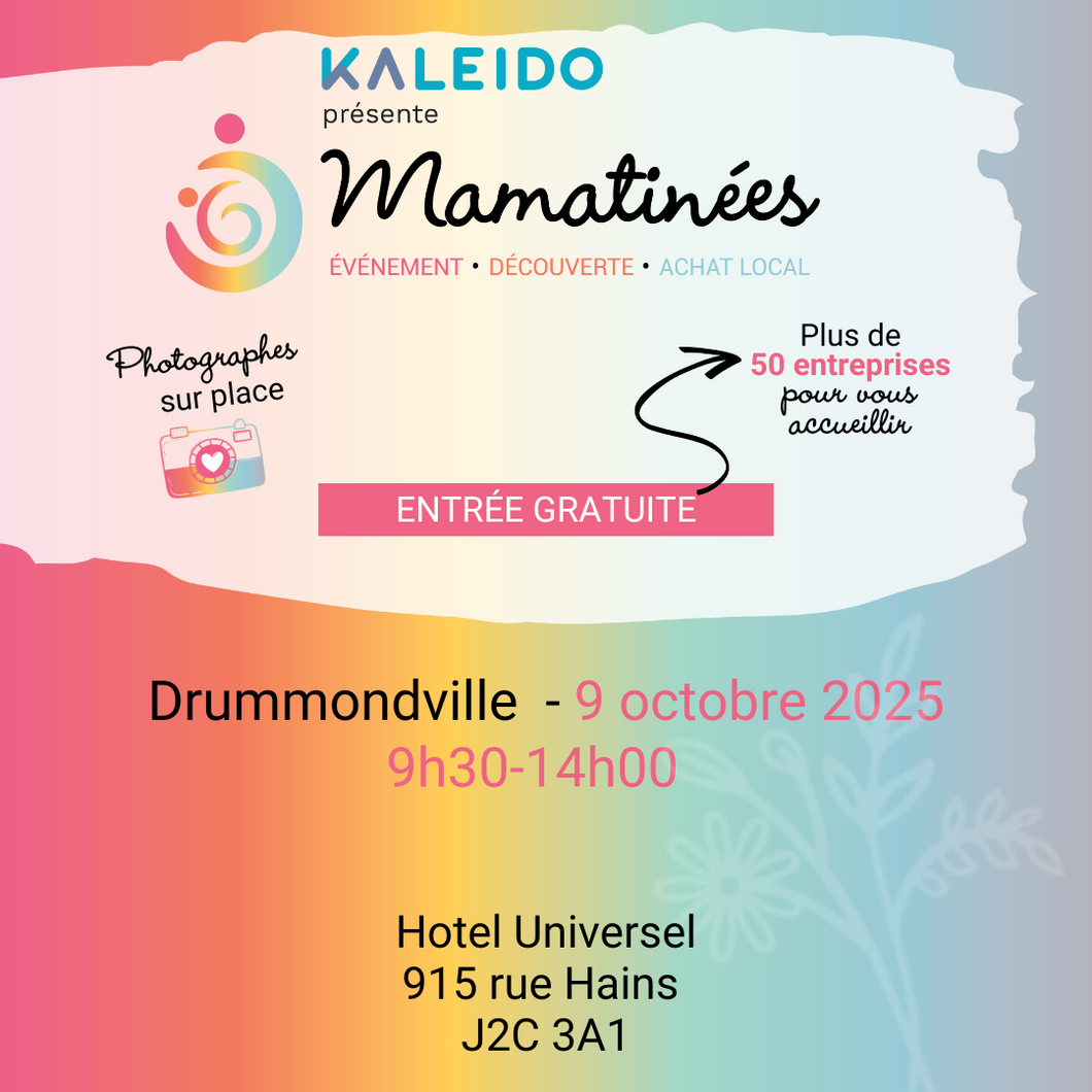 9 octobre 2025 | Drummondville | Location d'un kiosque