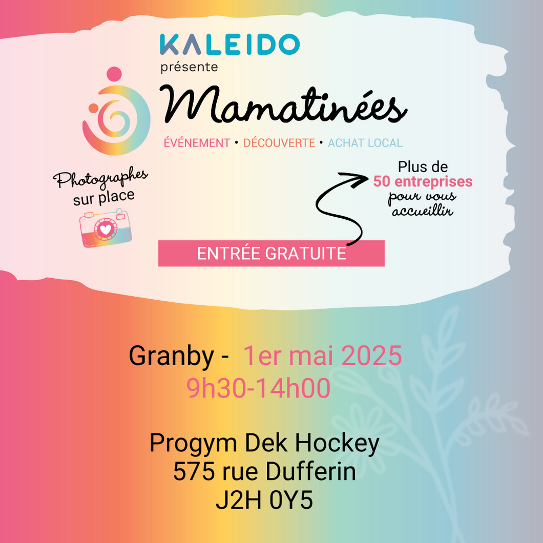 Billet gratuit Mamatinée  1er mai 2025 | Granby
