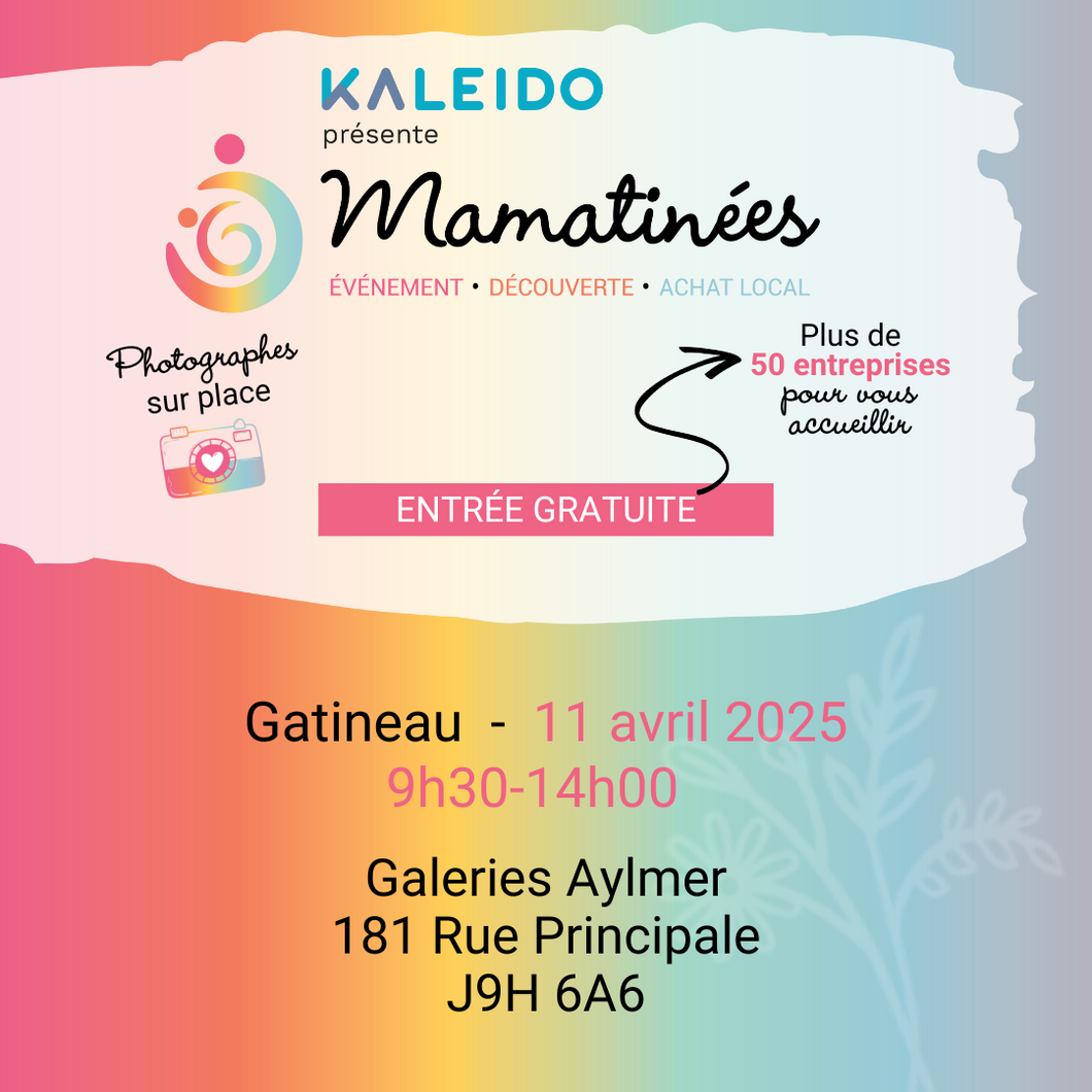 Billet gratuit Mamatinée  11 avril 2025 | Gatineau